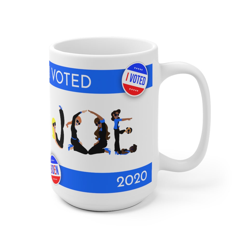 I VOTED JOE - 2-B - White Ceramic Mug