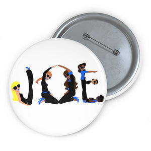 JOE -Blue- Custom Pin Buttons