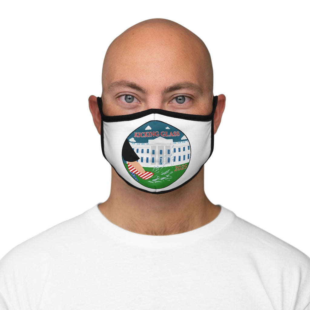 KICKING GLASS - GC - Fitted Polyester Face Mask